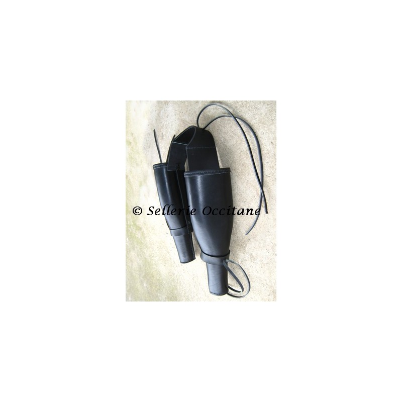 Molded double pommel holster Molded double pommel holster