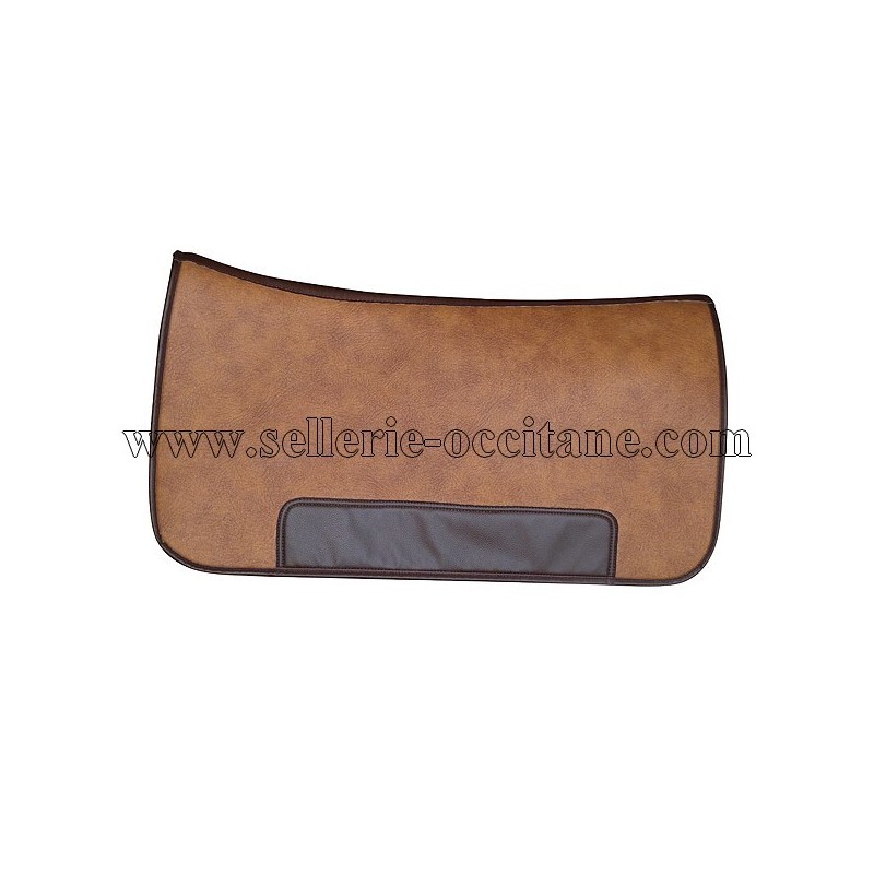 Long saddle pad sympatex leather imitation