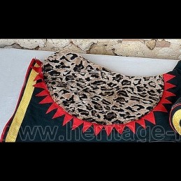 Fake leopard fur lined with...